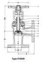 Bellow Sealed Globe Valves, PN 16/DN80, straight type or angle type