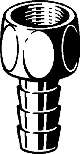 nan, hose connection piece, 136 185