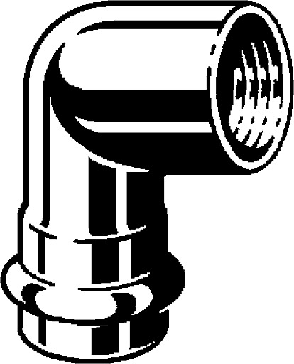 Sanpress Inox, adapter elbow 90°, 437 077