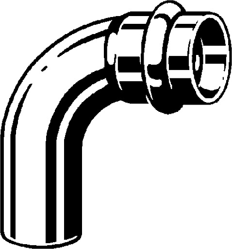 Profipress G, elbow 90°, 345 549