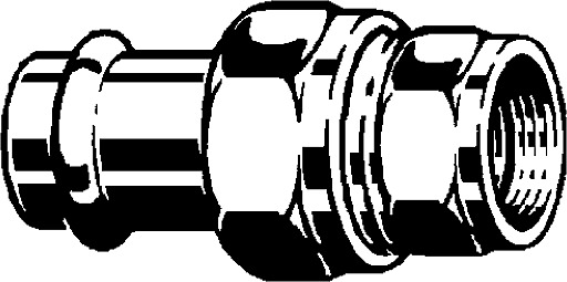 Sanpress Inox, adapter union, 437 527
