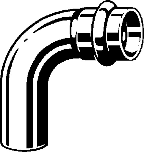 Sanpress Inox G, elbow 90°, 486 051