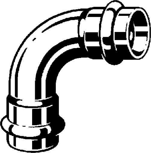 Prestabo, elbow 90°, 558 185