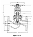 Bellow Sealed Globe Valves, PN 16/DN80,  straight type or angle type