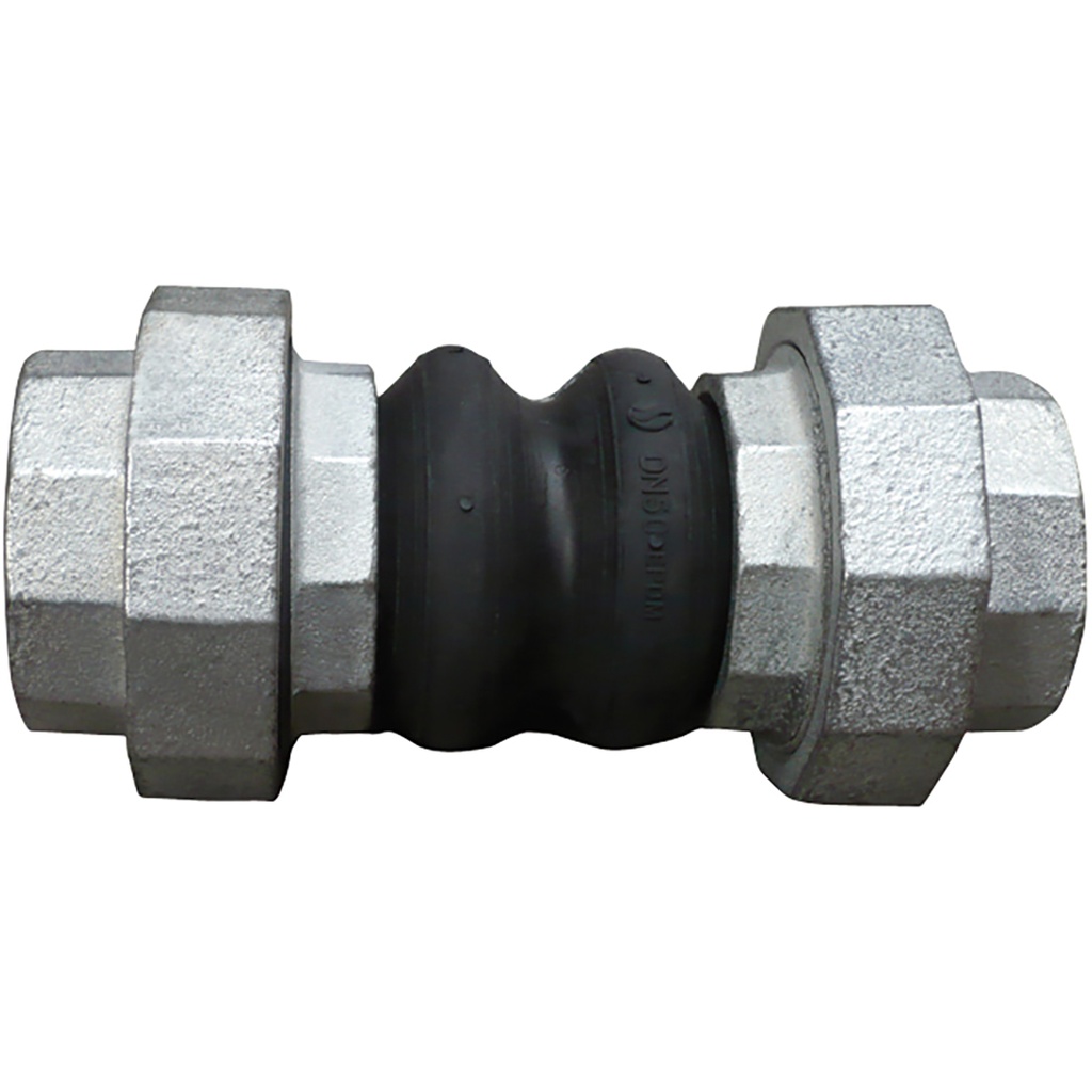 RUBBER EXPANSION JOINT 1504 BSP 2" FF EPDM double wave/Cast iron unions  