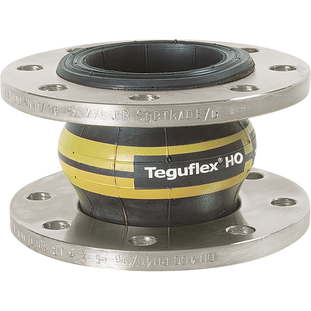 RUBBER EXPANSION JOINT 1568 DN150 HNBR STEEL FLANGES PN10/16  