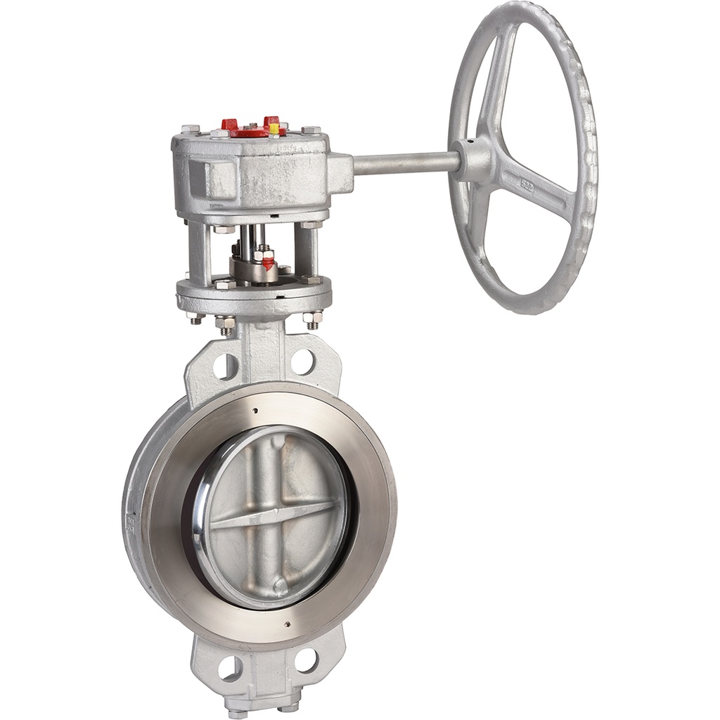BUTTERFLY V.1113 PN16 DN200 Double offset A216WCB/CF8M/PTFE+Gearbox  