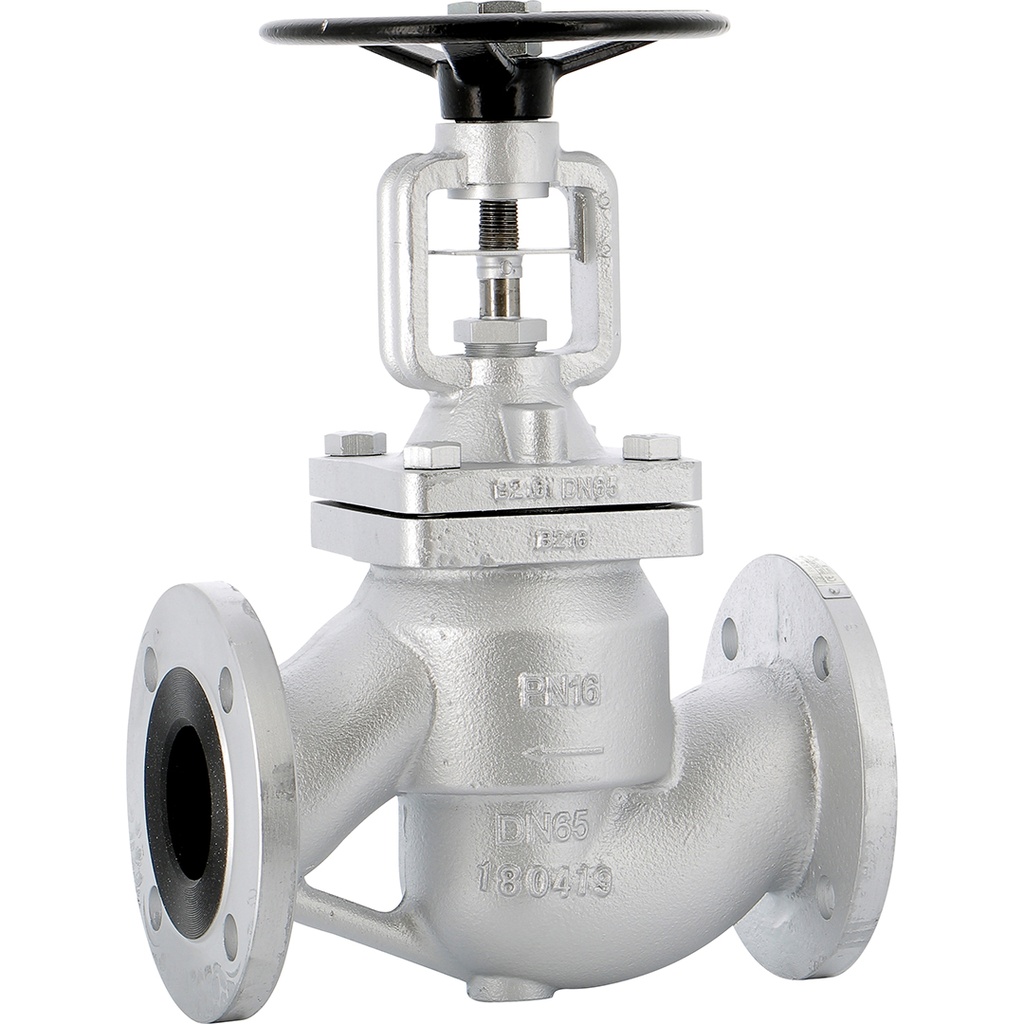 DUCTILE IRON GLOBE V. 476 PN16 DN65 EN-GJS-400-15 w/ stainless steel bellow  