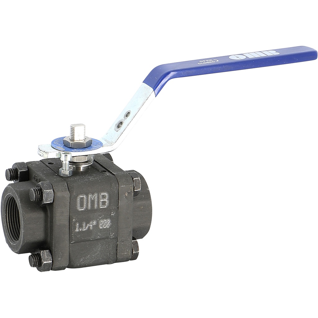 CARBON STEEL BALL V. 745 NPT 3/4" FF 3pc A105N/F316/RTFE 800lbs ISO pad  