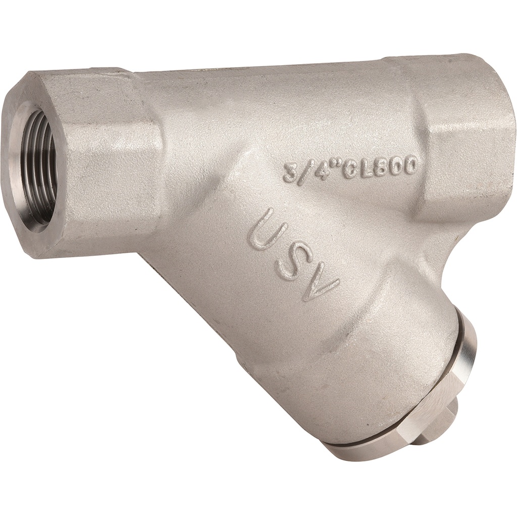 ST STEEL Y-STRAINER 239 NPT 1" FF F316 body / F316 screen 800lbs  
