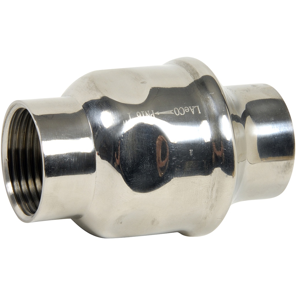 STAINLESS STEEL CHECK V. 326 BSP 2"1/2 FF F316 Spring Check All positions  