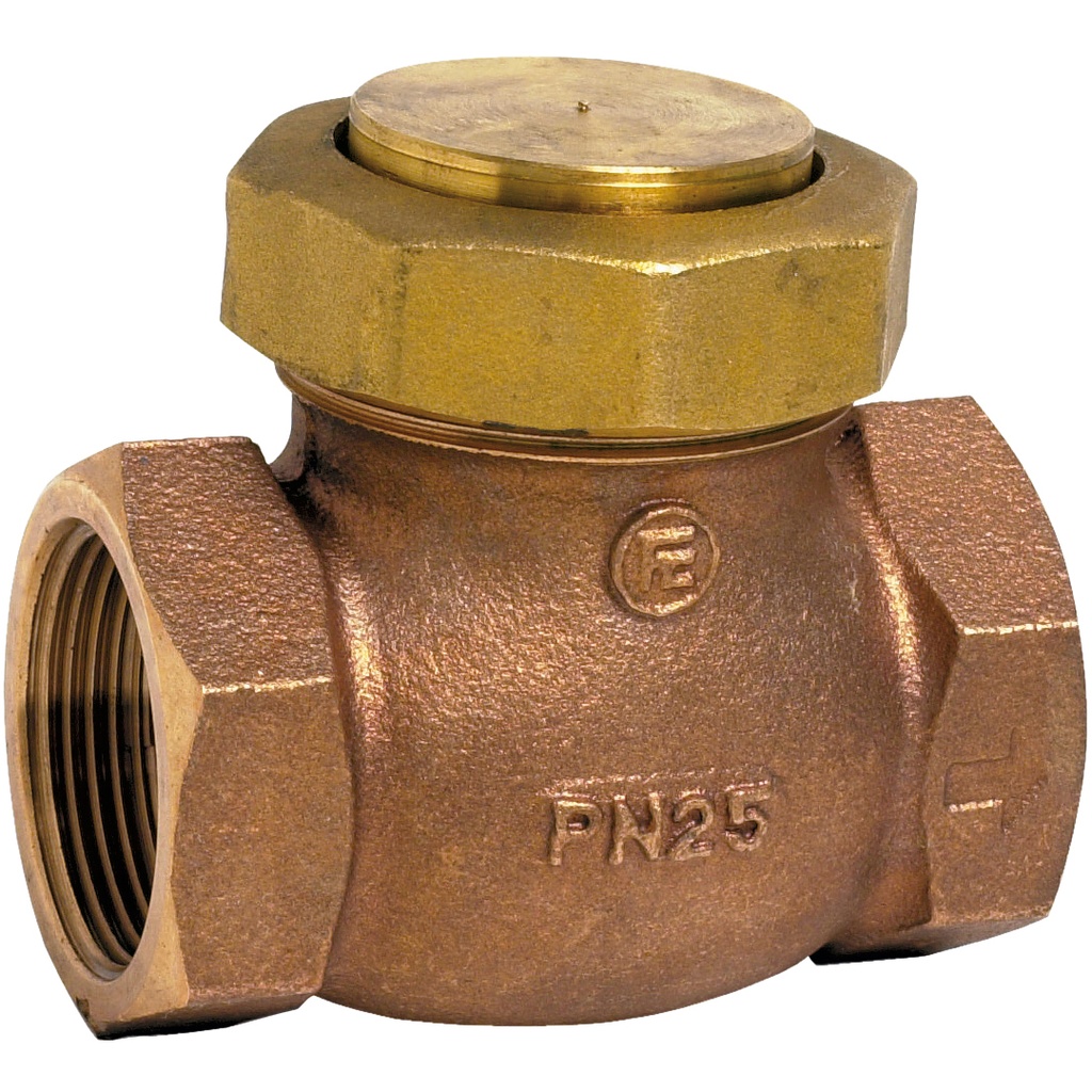 BRONZE CHECK V. 350 BSP 1"1/4 FF Globe check Metal seat  