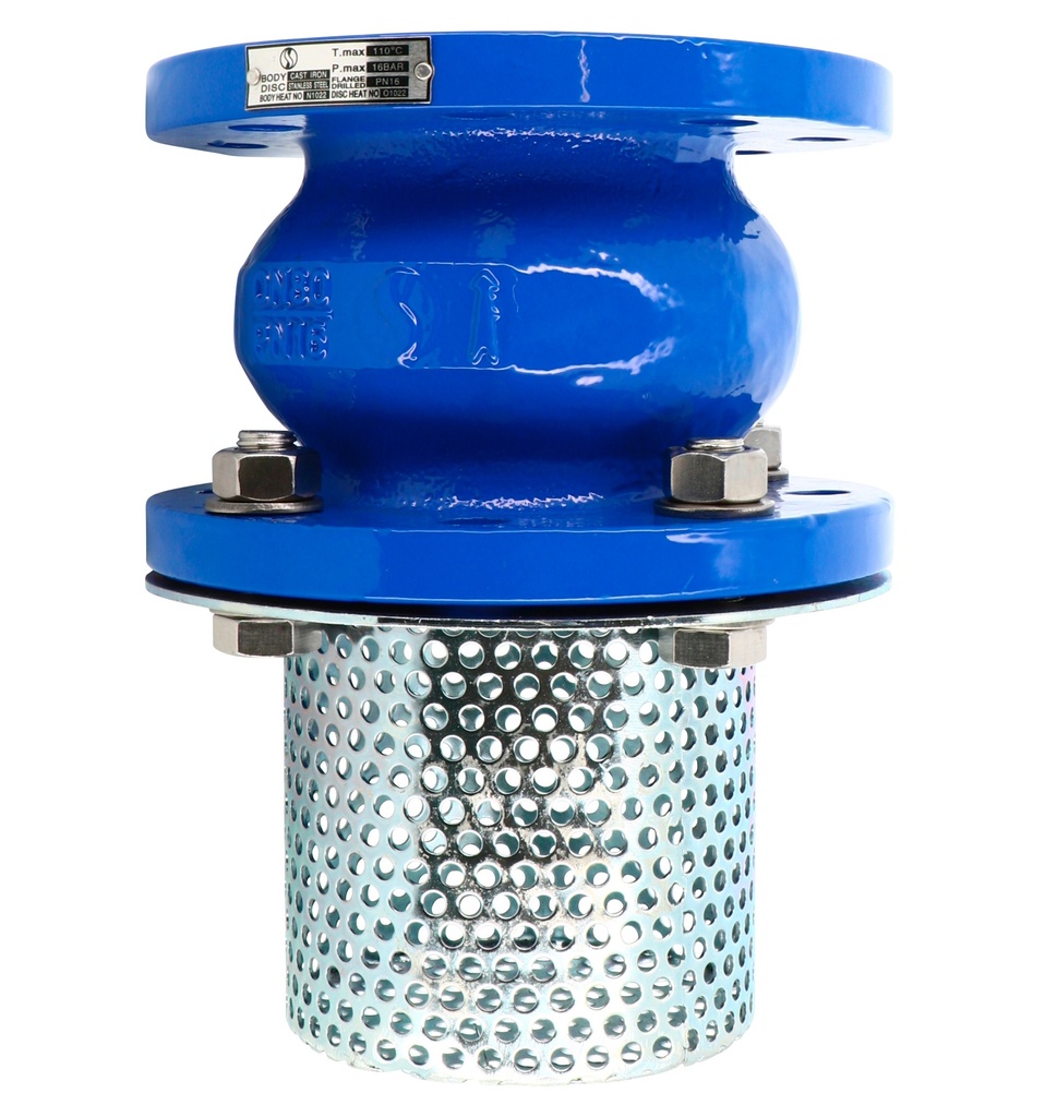 FOOT VALVES 368 PN16 DN150 Check V.369 +Carbon st. strainer basket  