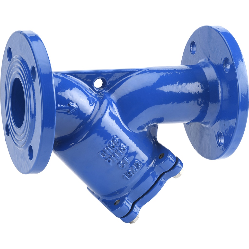 CAST IRON Y-STRAINER 233 PN10/16 DN300 Epoxy coated EN-GJL-250 body/F304 screen  