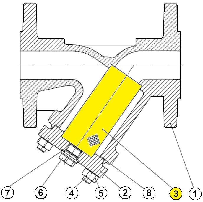 ST. STEEL SCREEN for STRAINER 236 DN 40 114X50  