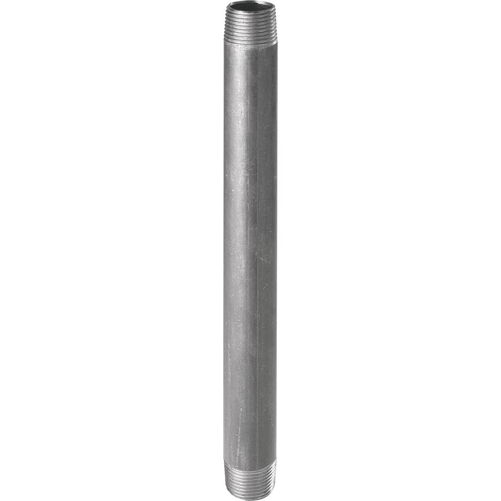 530G - BARREL NIPPLE 4" L180 GALVANISED  