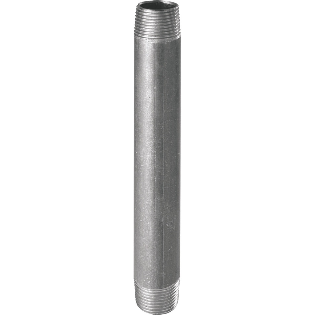 530G - BARREL NIPPLE 2"1/2 L400 GALVANISED  